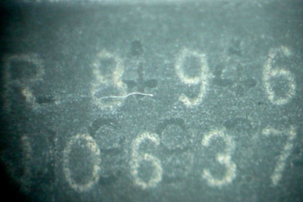 Figure 5.  Original Component Markings